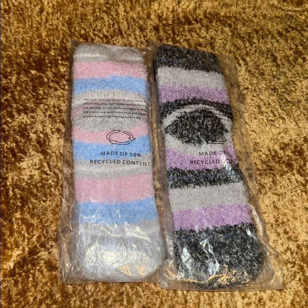 2 Pair SHINE Cozy Comfortable Crew Socks